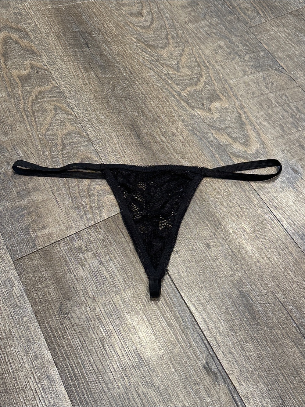 Adore by Allure Black Fishnet G-String NWOT Medium